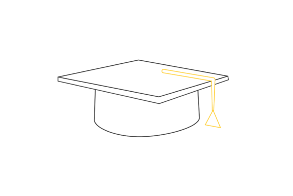School Academic Hat Color Line Icon-117 Review