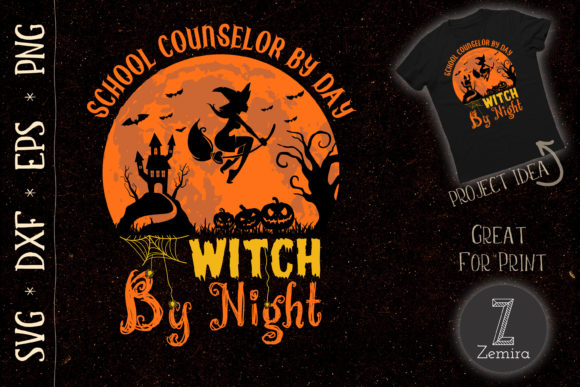 School Counselor by Day Witch by Night Design Review