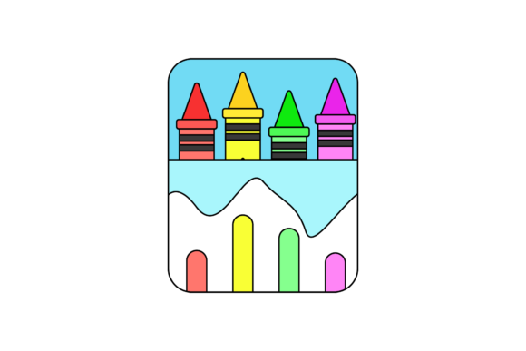School Crayon Fill Line Icon-15: An Embroidery Review