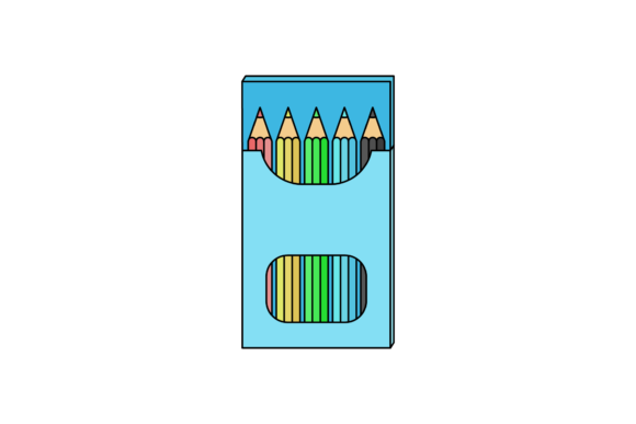 School Pencil Color Fill Line Icon-90 Review