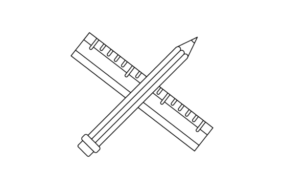 School Pencil Ruler Line Icon-140 Review